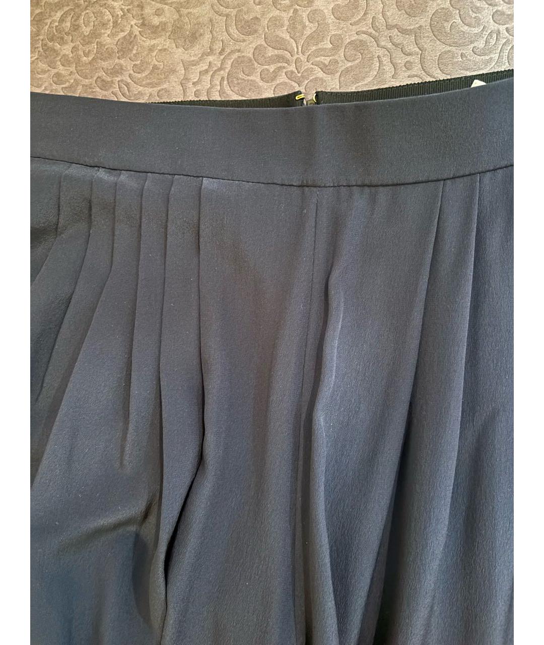 CHLOE Темно-синие шелковые кюлоты, фото 6