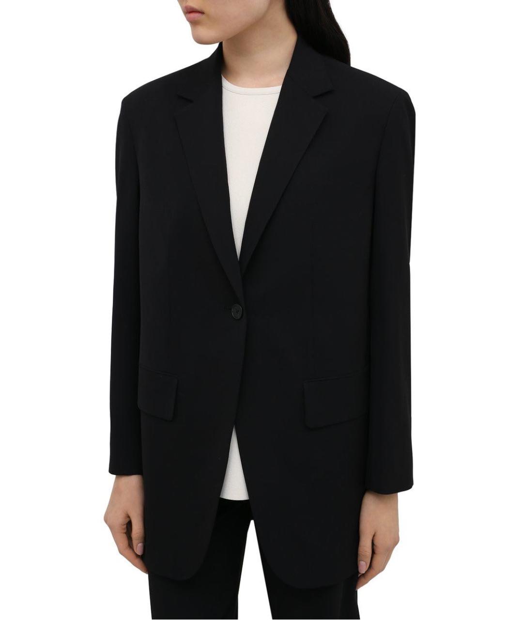 THE ROW Черный шерстяной жакет/пиджак, фото 3