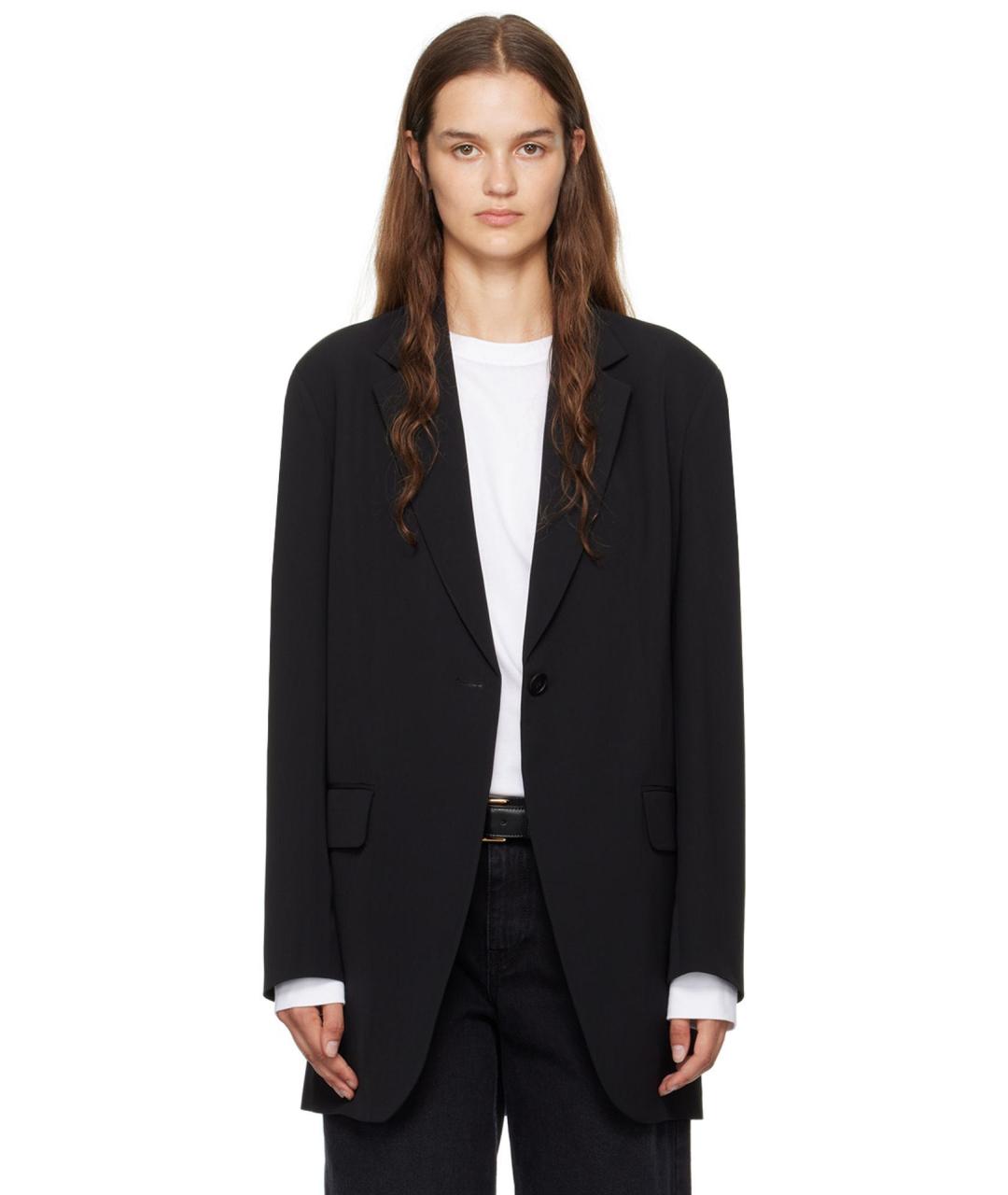 THE ROW Черный шерстяной жакет/пиджак, фото 6