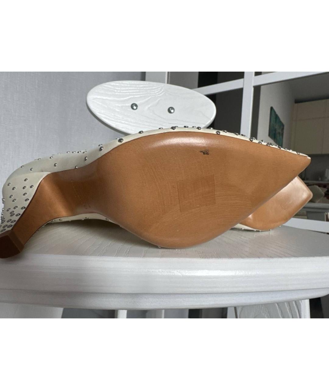 VALENTINO Белые кожаные сапоги, фото 7