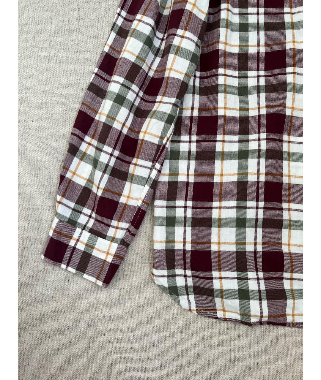 BARBOUR Бордовая хлопковая рубашка, фото 4