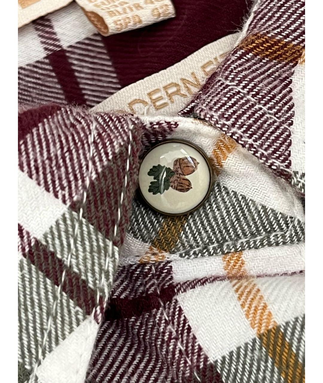 BARBOUR Бордовая хлопковая рубашка, фото 6