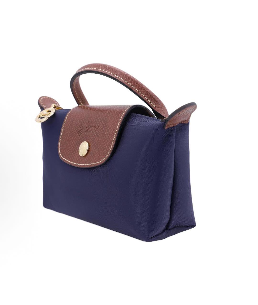 LONGCHAMP Темно-синяя сумка с короткими ручками, фото 2