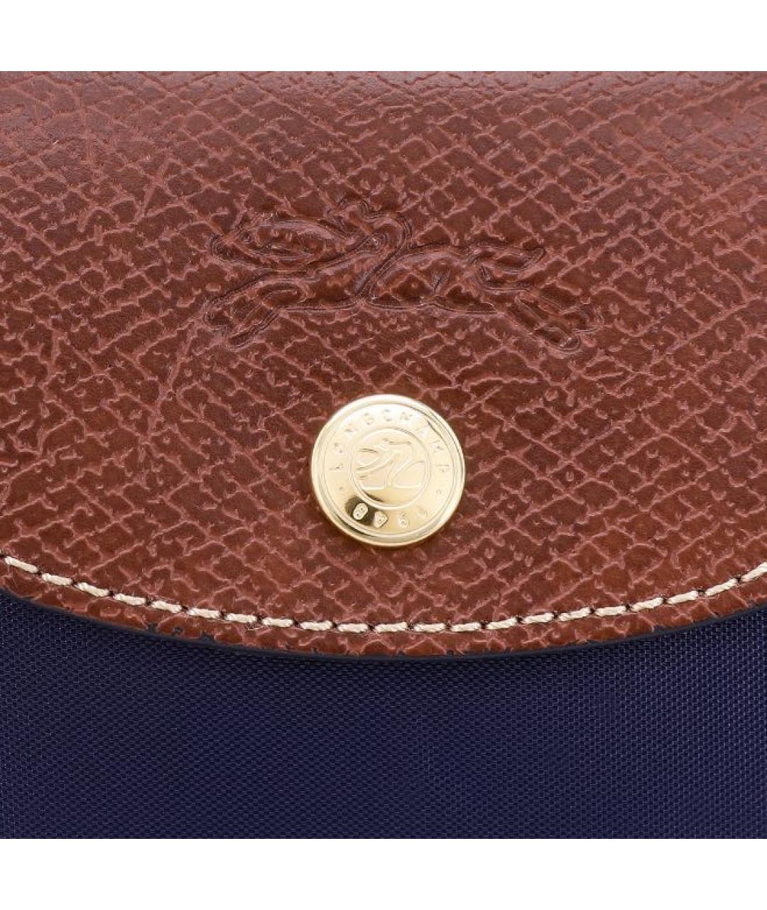 LONGCHAMP Темно-синяя сумка с короткими ручками, фото 5