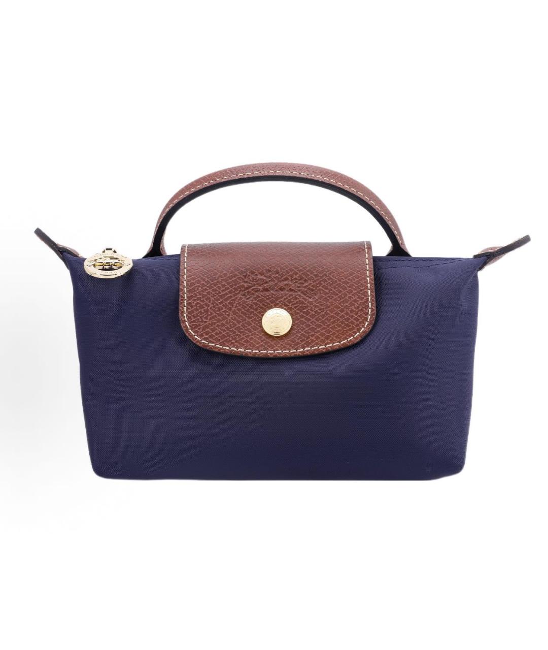 LONGCHAMP Темно-синяя сумка с короткими ручками, фото 1