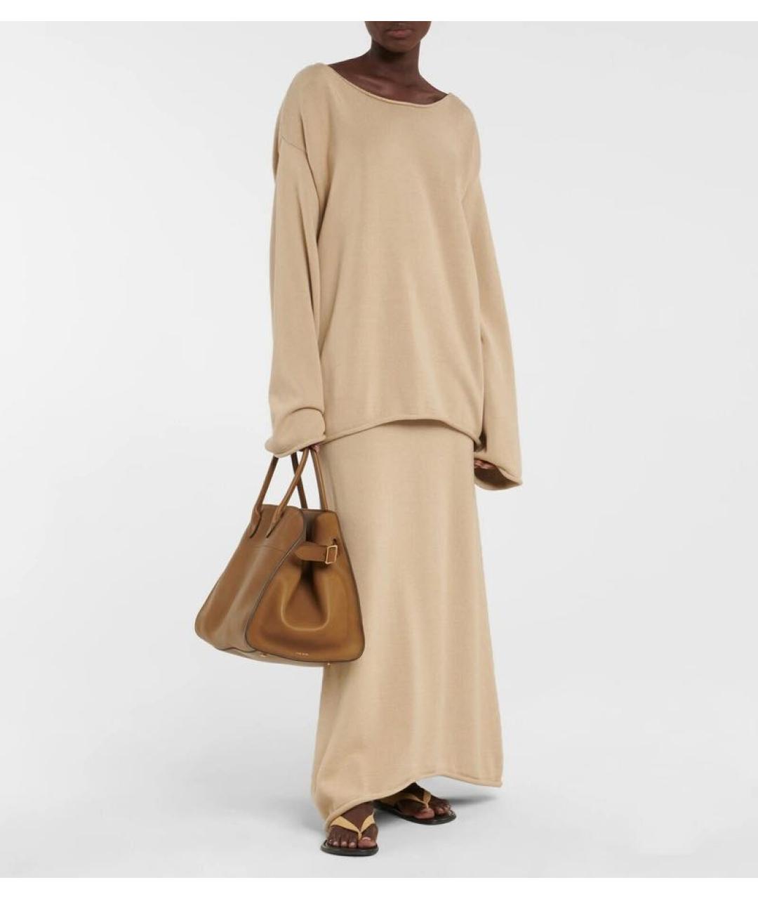 THE ROW Бежевый хлопковый джемпер / свитер, фото 2