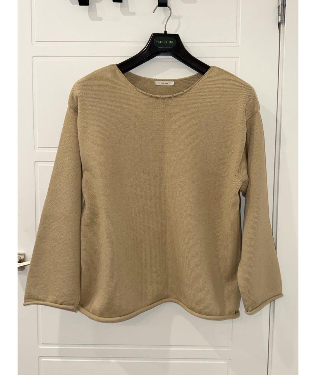 THE ROW Бежевый хлопковый джемпер / свитер, фото 7