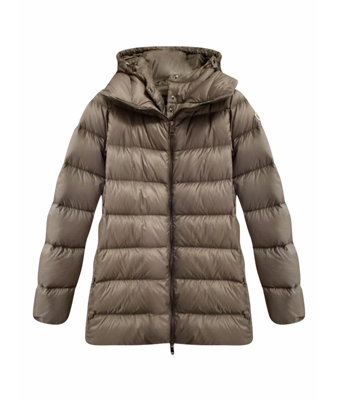 MONCLER Серый пуховик, фото 1