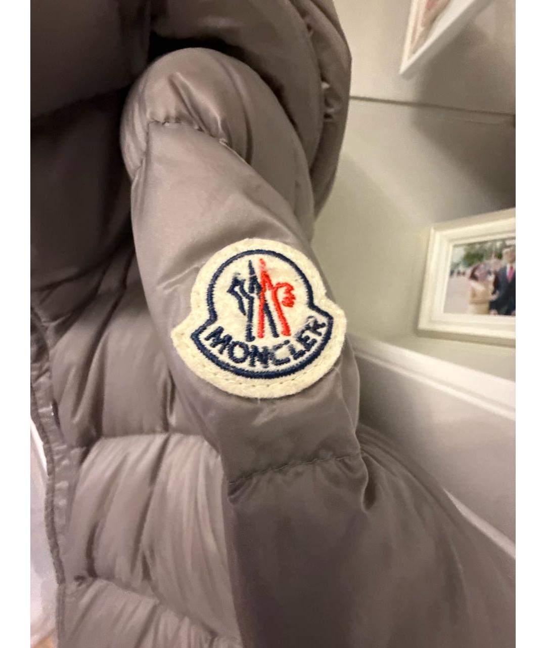 MONCLER Серый пуховик, фото 8