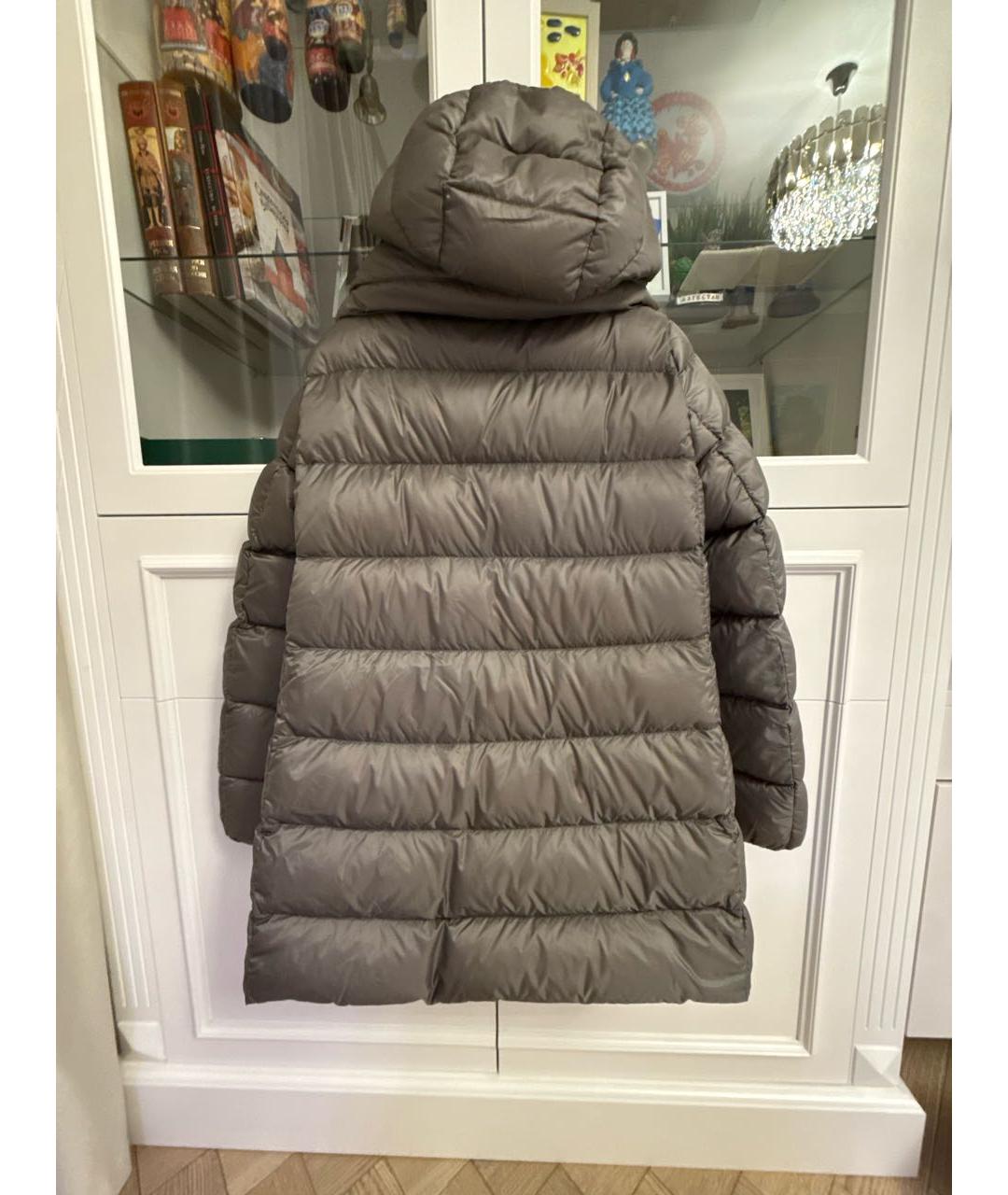 MONCLER Серый пуховик, фото 2