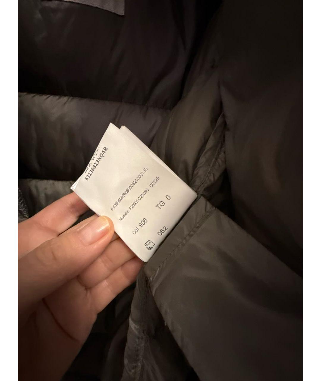 MONCLER Серый пуховик, фото 7
