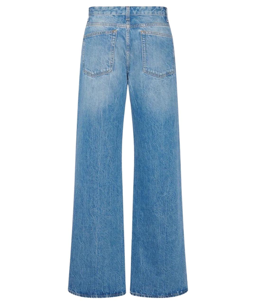 THE ROW Синие хлопковые прямые джинсы, фото 2