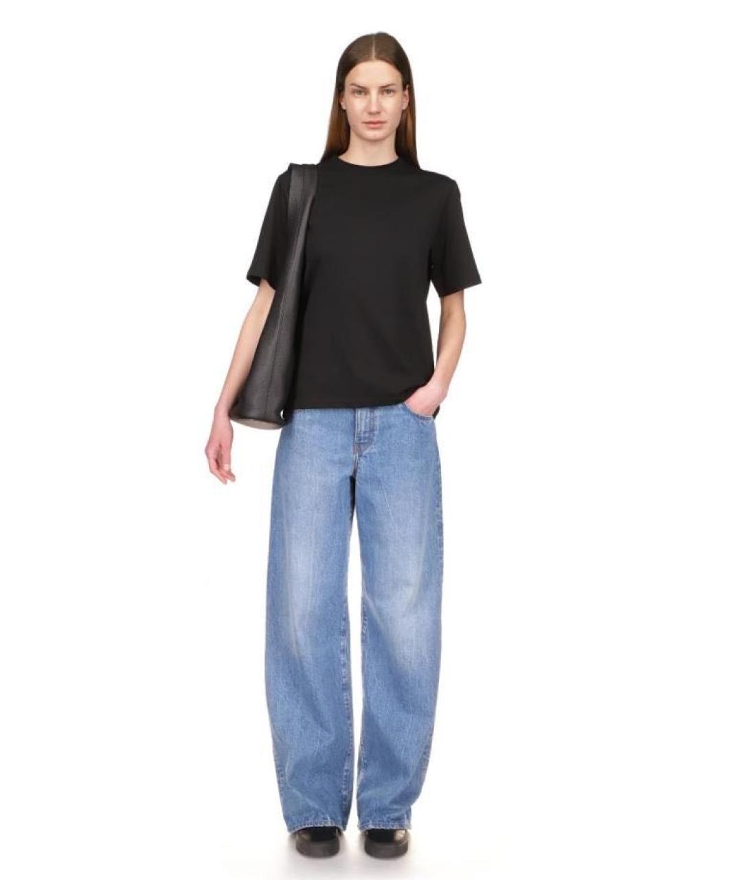 THE ROW Синие хлопковые прямые джинсы, фото 8