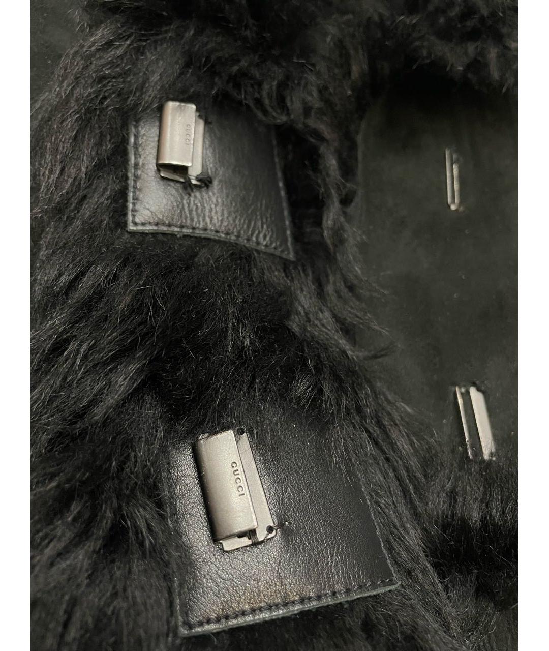 GUCCI Черная замшевая дубленка, фото 5