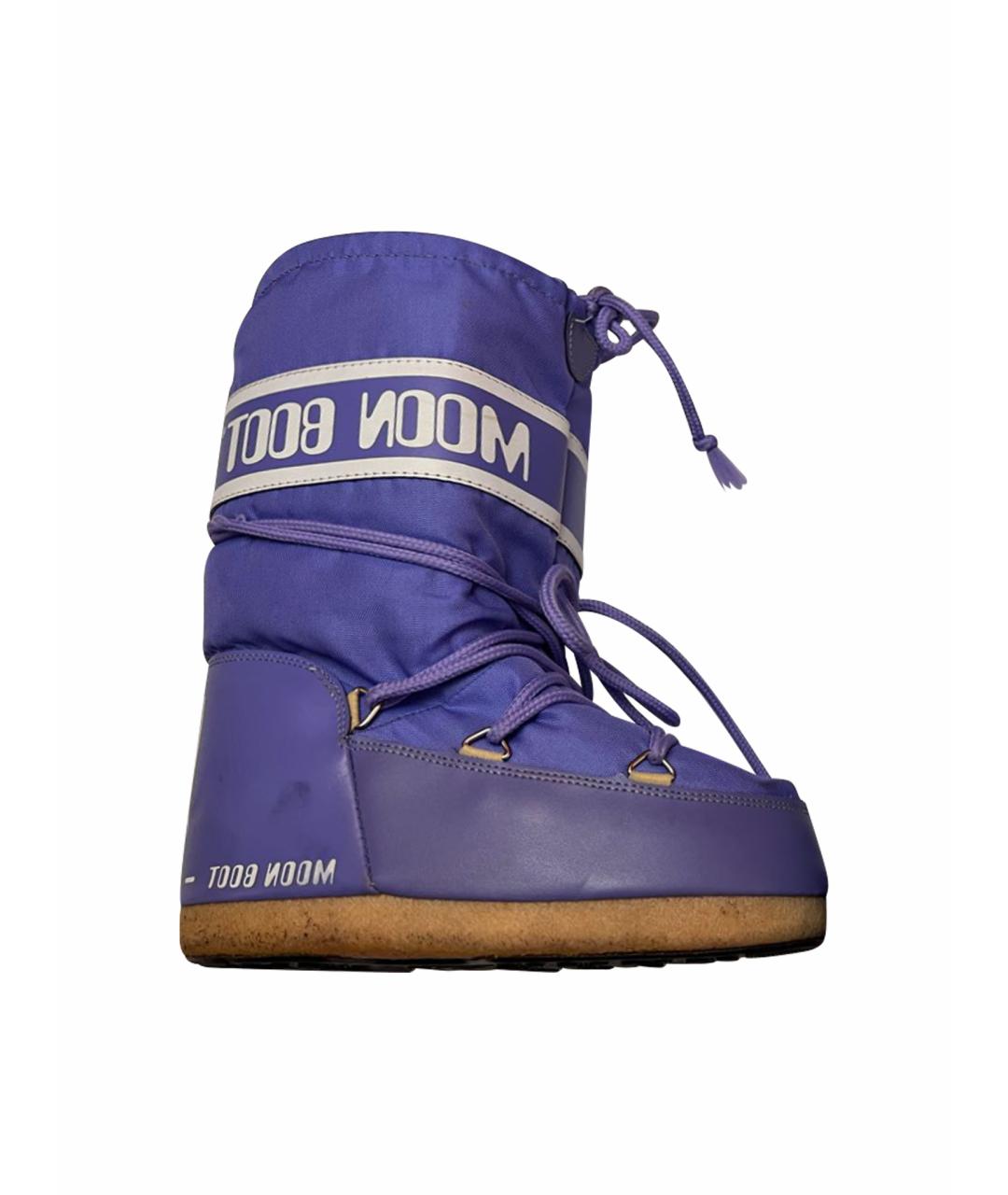 MOON BOOT Фиолетовые сапоги, фото 1