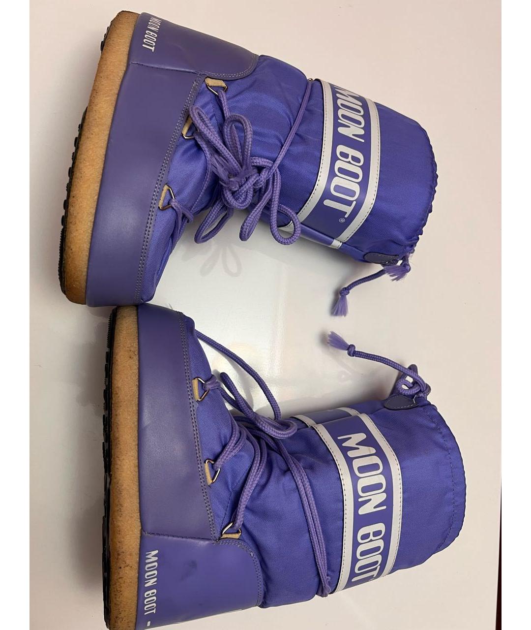 MOON BOOT Фиолетовые сапоги, фото 8