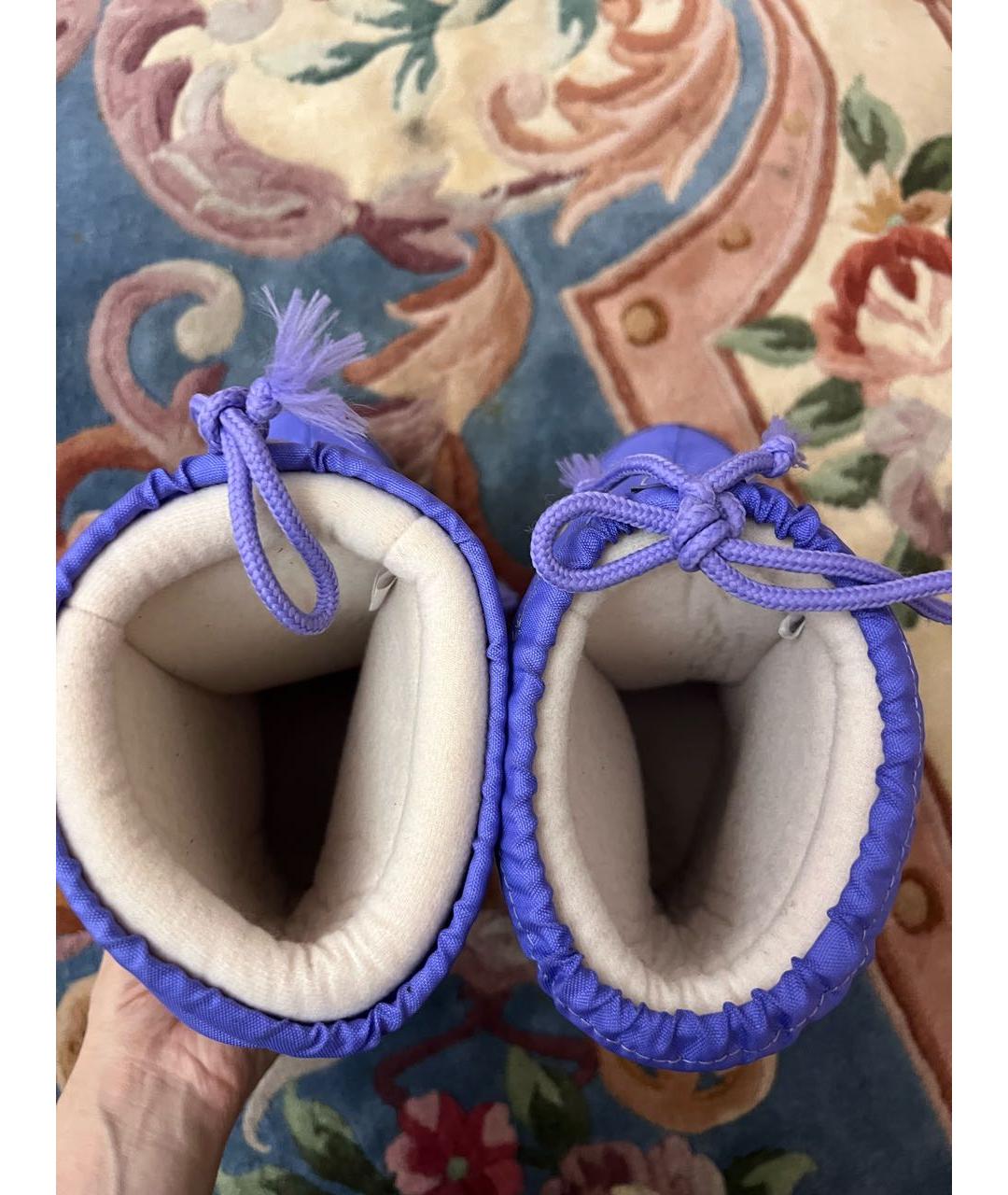 MOON BOOT Фиолетовые сапоги, фото 3