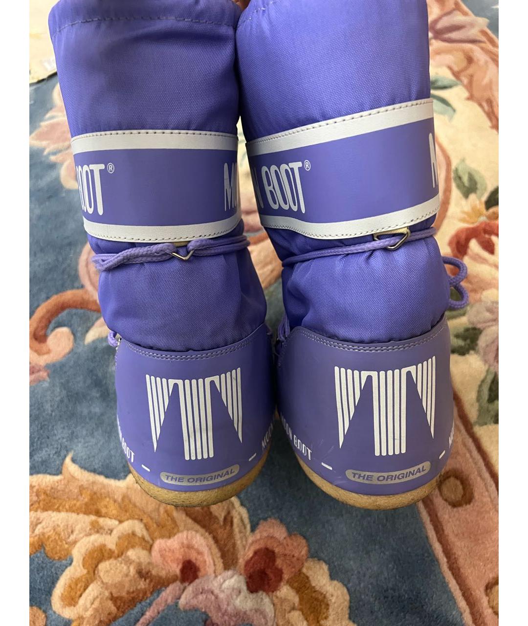 MOON BOOT Фиолетовые сапоги, фото 4