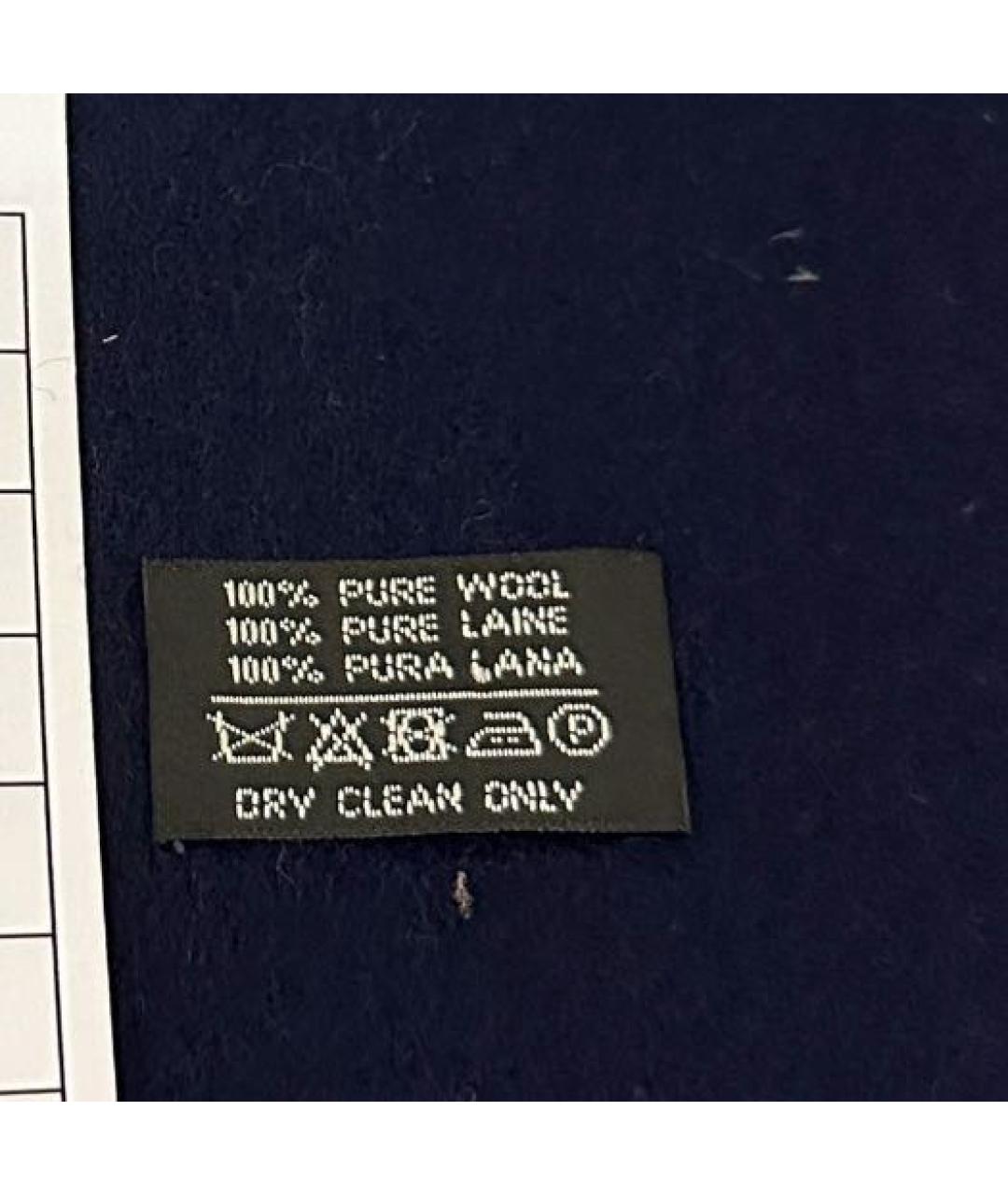 SAINT LAURENT Темно-синий шарф, фото 4