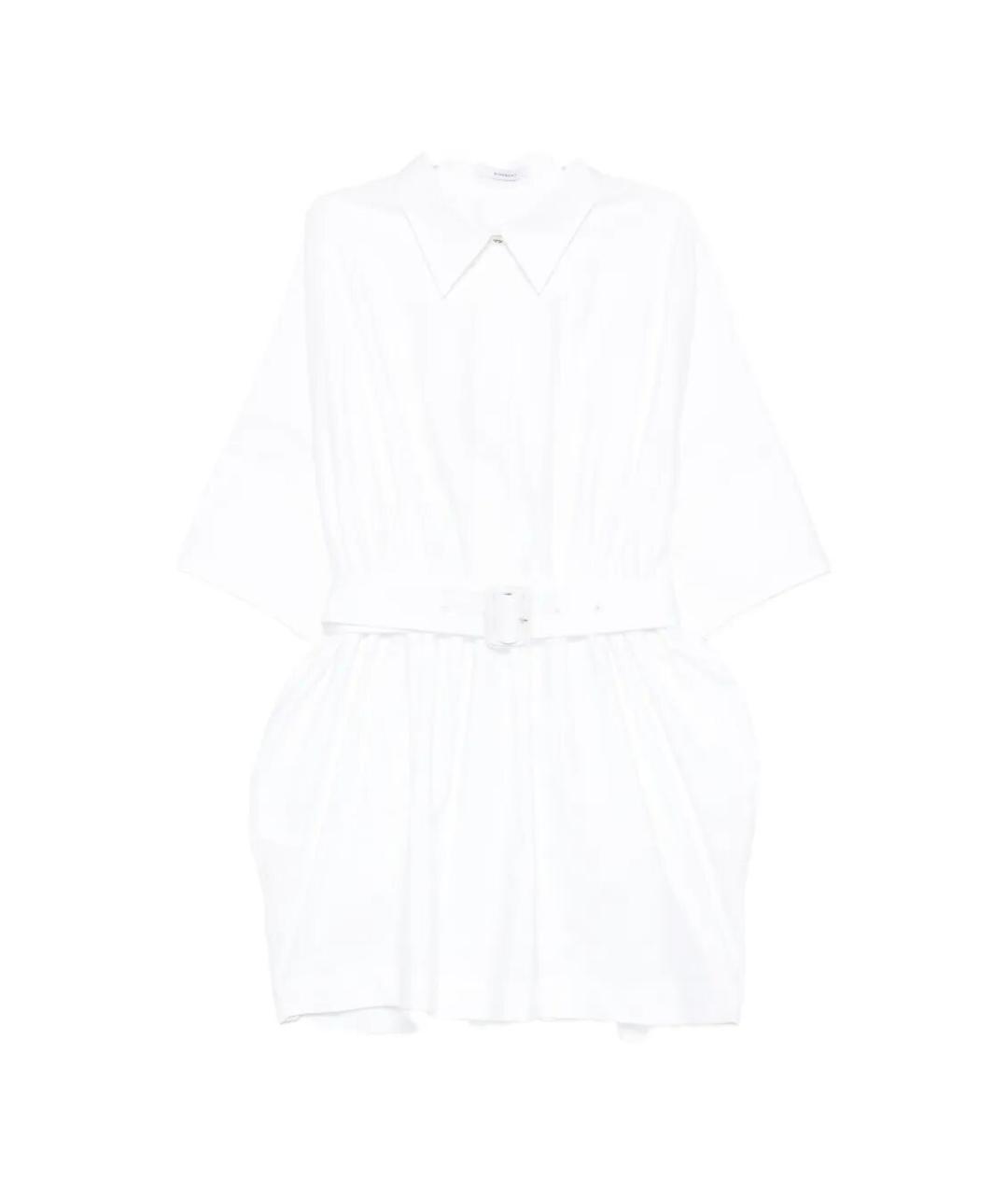 GIVENCHY Белое хлопковое повседневное платье, фото 1