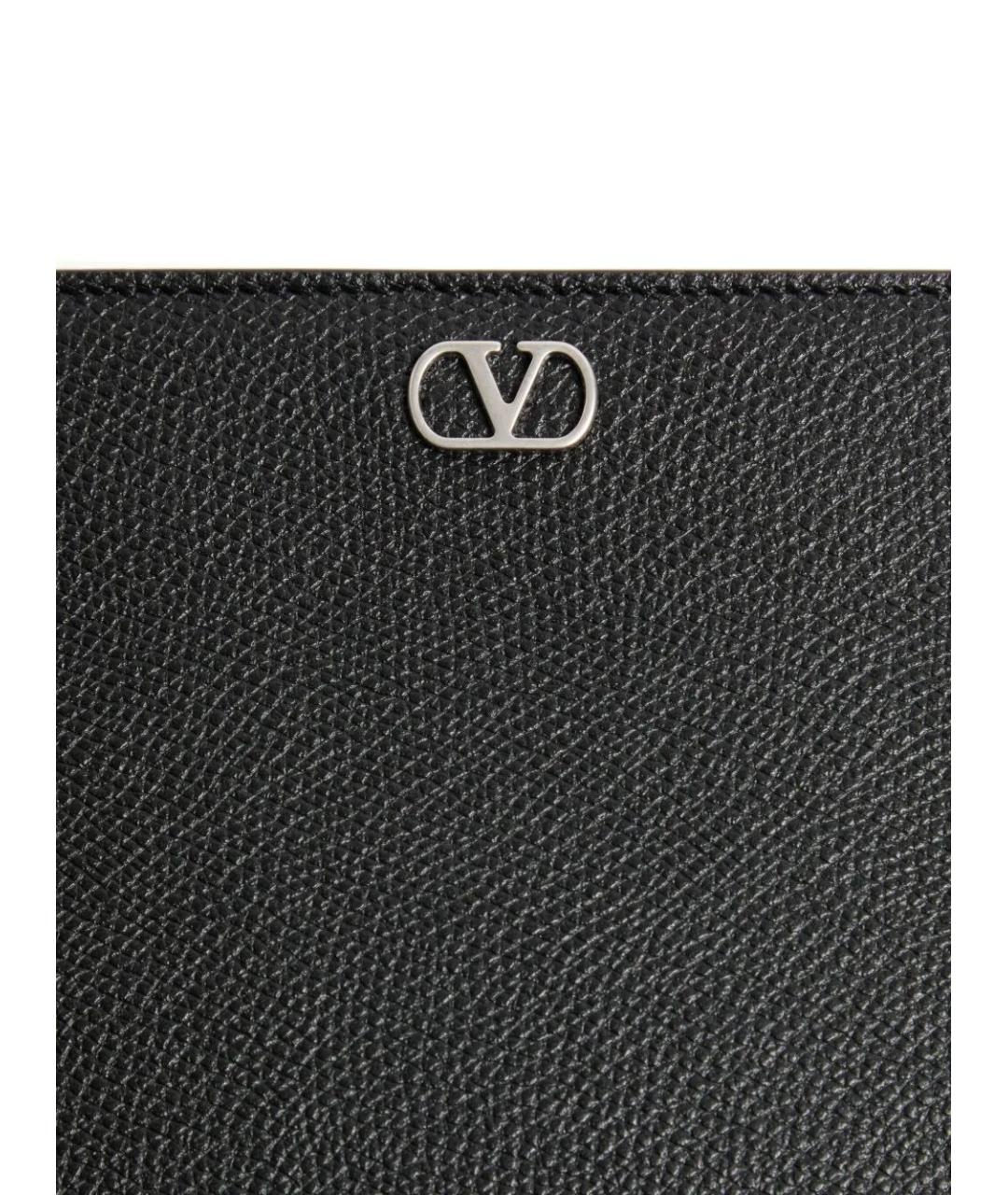 VALENTINO Черная кожаная папка для документов, фото 6