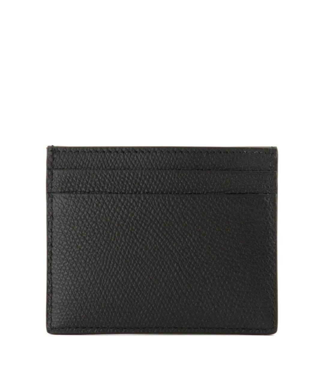 VALENTINO Черный кожаный кардхолдер, фото 2