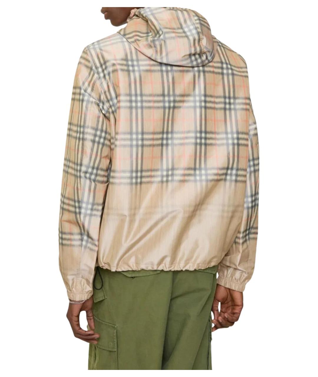 BURBERRY Бежевая вискозная куртка, фото 3