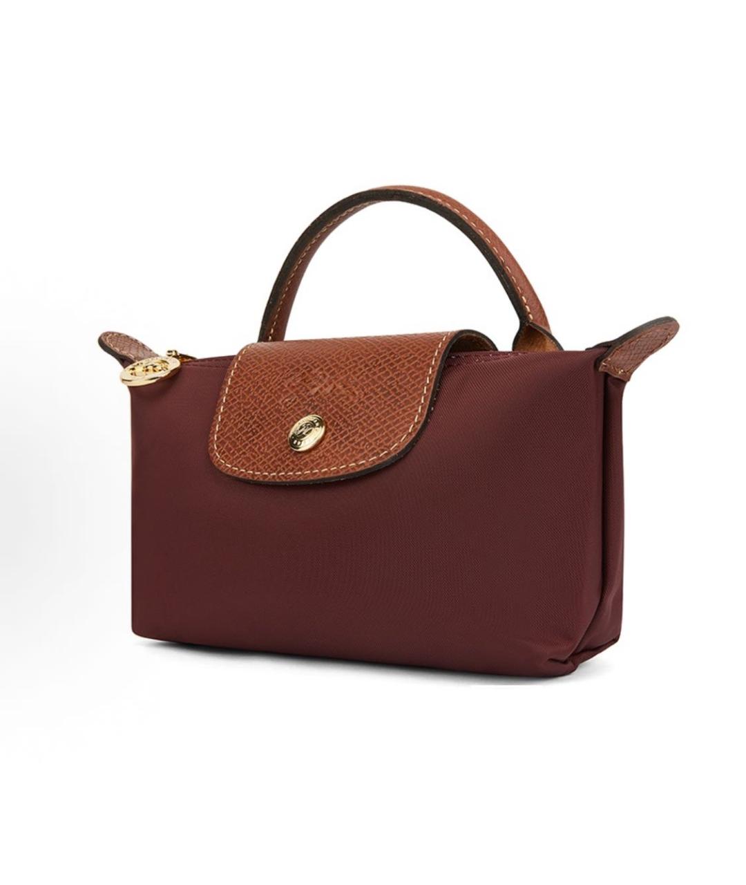 LONGCHAMP Бордовая сумка с короткими ручками, фото 2