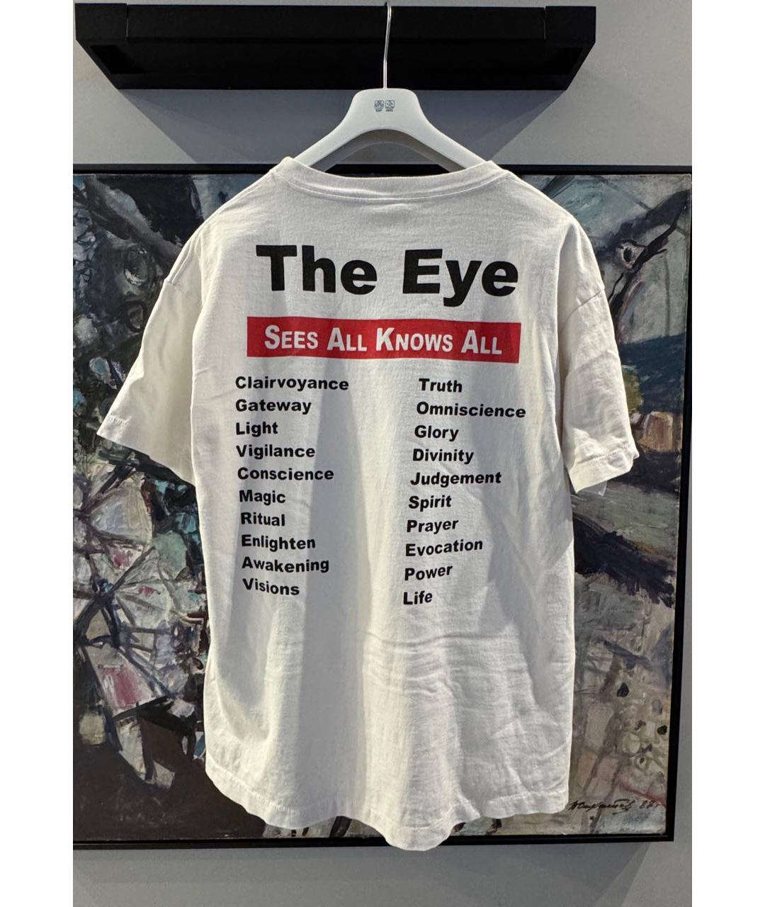 Saint Michael Белая хлопковая футболка, фото 2