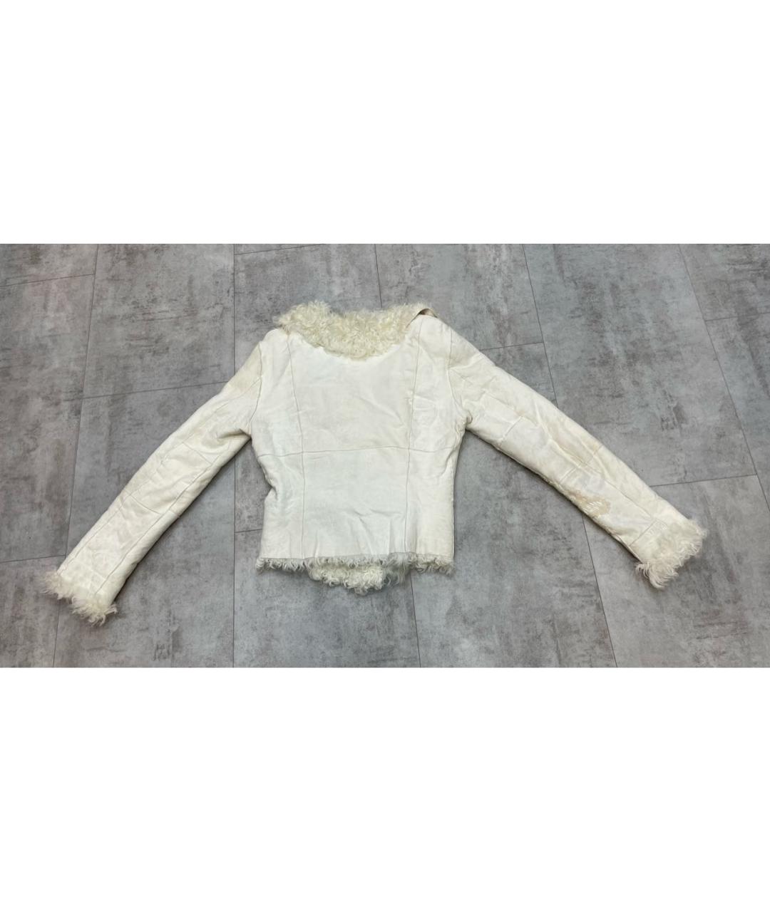 GUCCI Белая замшевая дубленка, фото 2