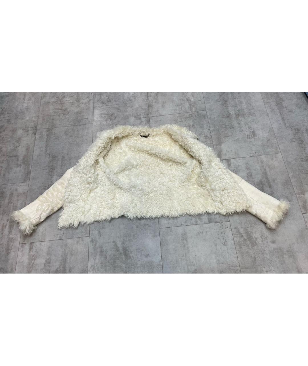 GUCCI Белая замшевая дубленка, фото 6