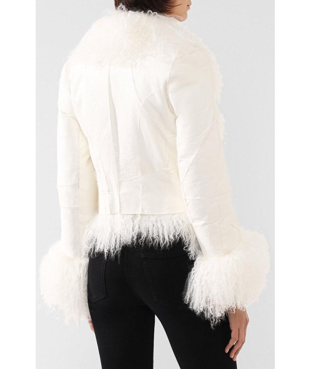 GUCCI Белая замшевая дубленка, фото 7