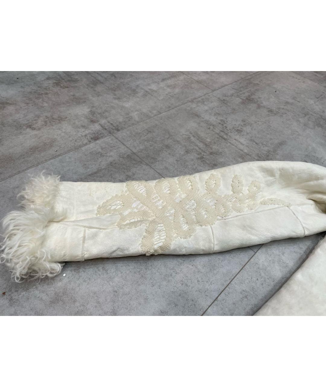 GUCCI Белая замшевая дубленка, фото 5