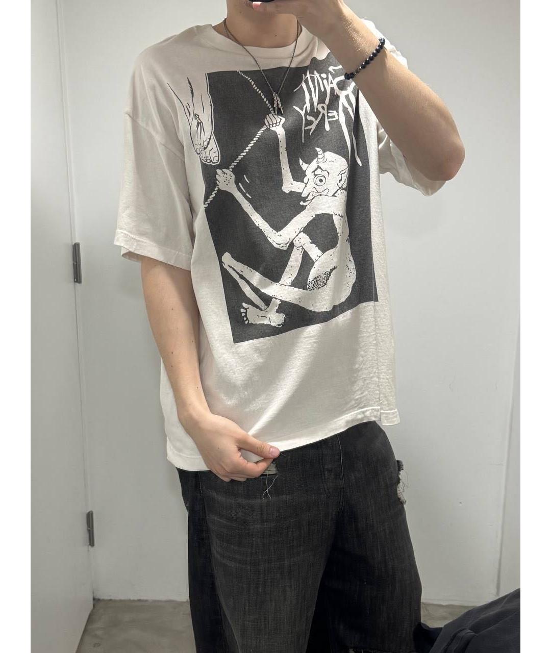 Saint Michael Белая хлопковая футболка, фото 5