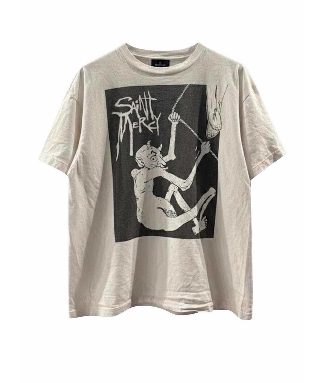 Saint Michael Белая хлопковая футболка, фото 1