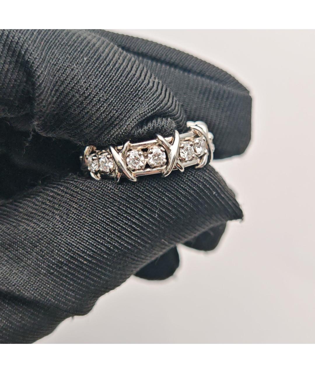 TIFFANY&CO Серебряное платиновое кольцо, фото 6