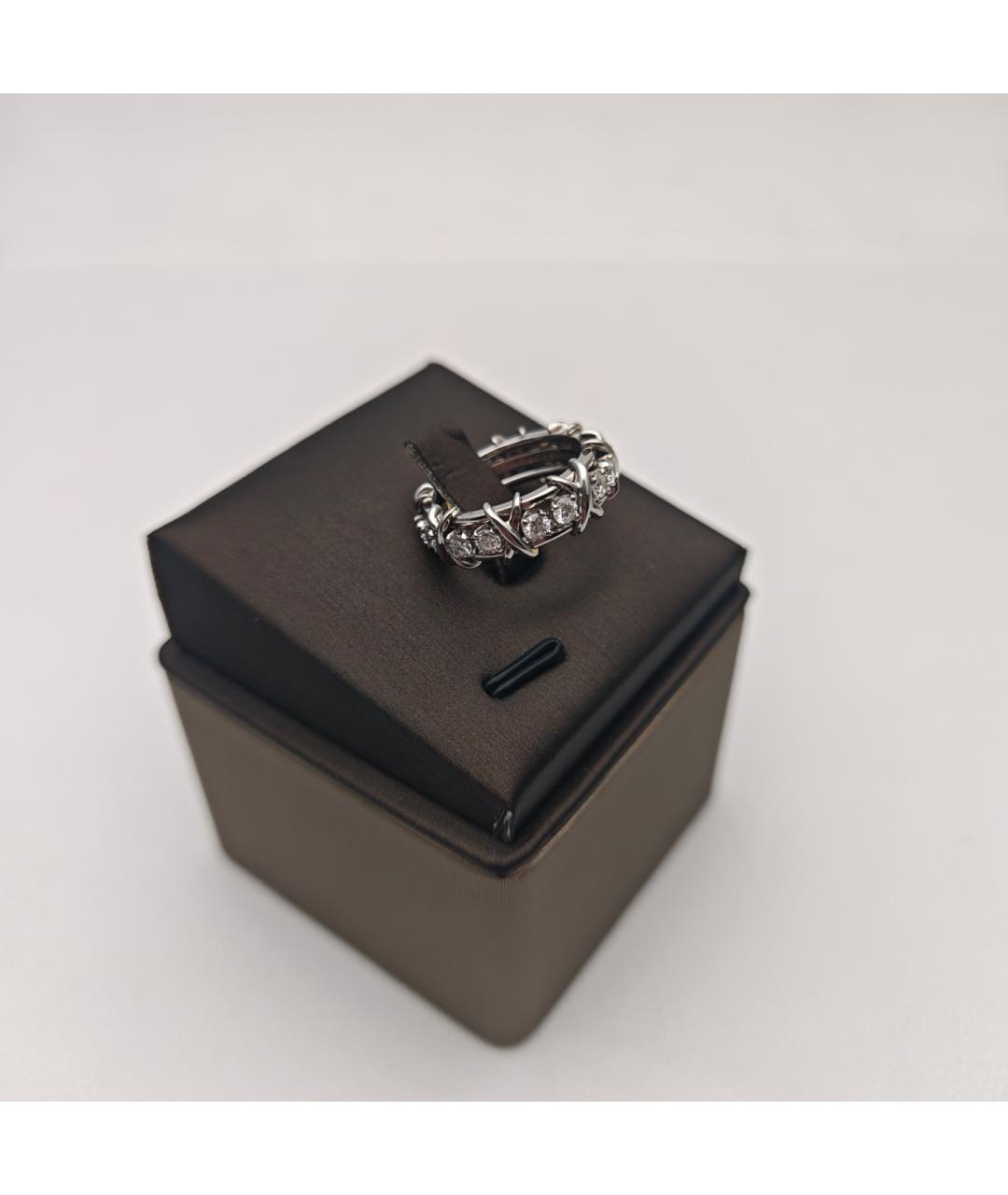 TIFFANY&CO Серебряное платиновое кольцо, фото 3