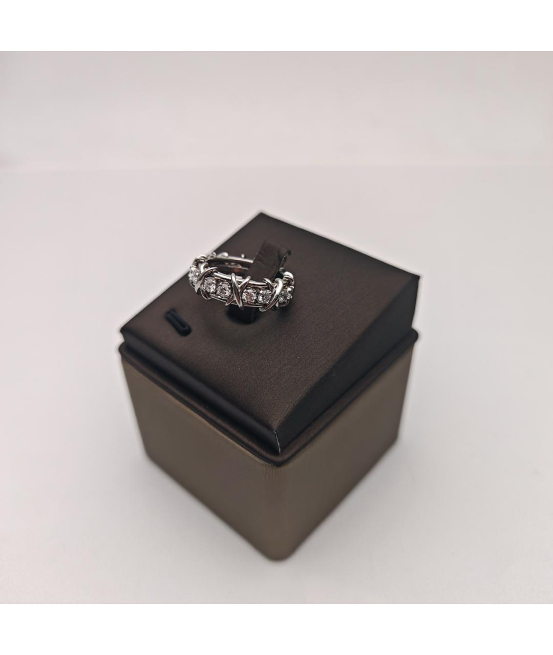 TIFFANY&CO Серебряное платиновое кольцо, фото 2