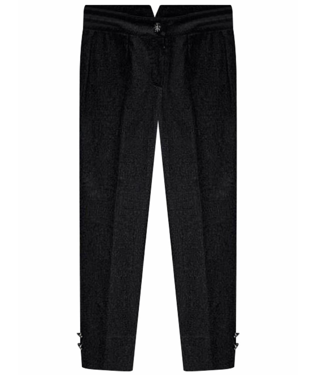 DOLCE&GABBANA Черные прямые брюки, фото 1