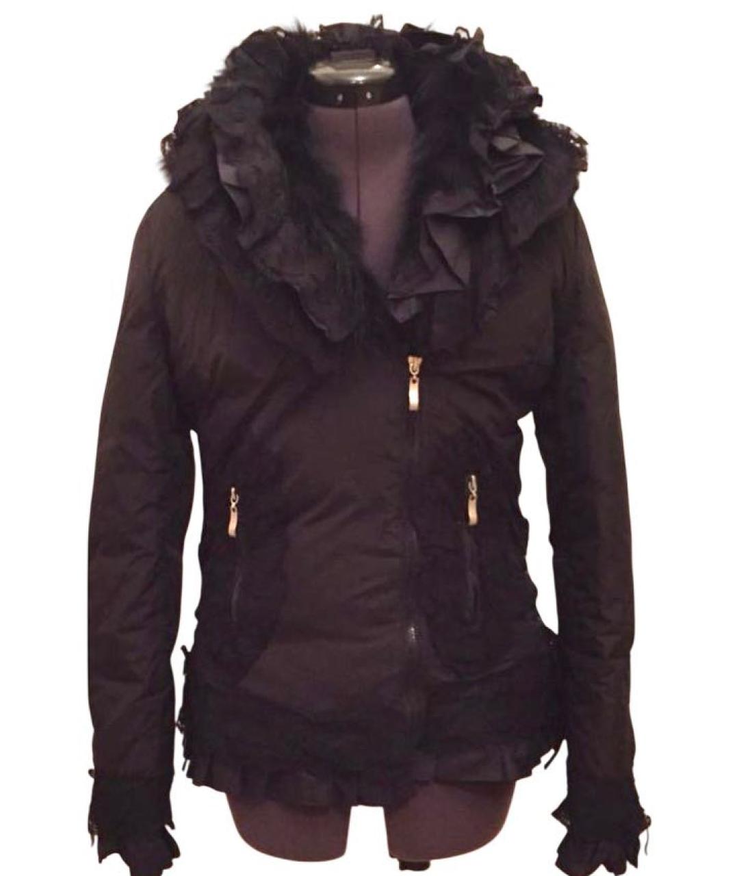 ROBERTO CAVALLI Черный пуховик, фото 1