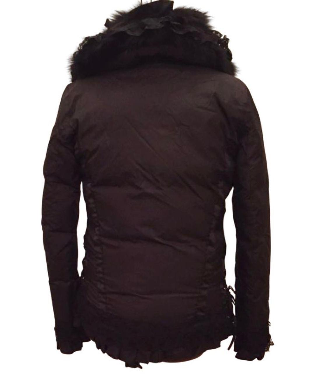 ROBERTO CAVALLI Черный пуховик, фото 2