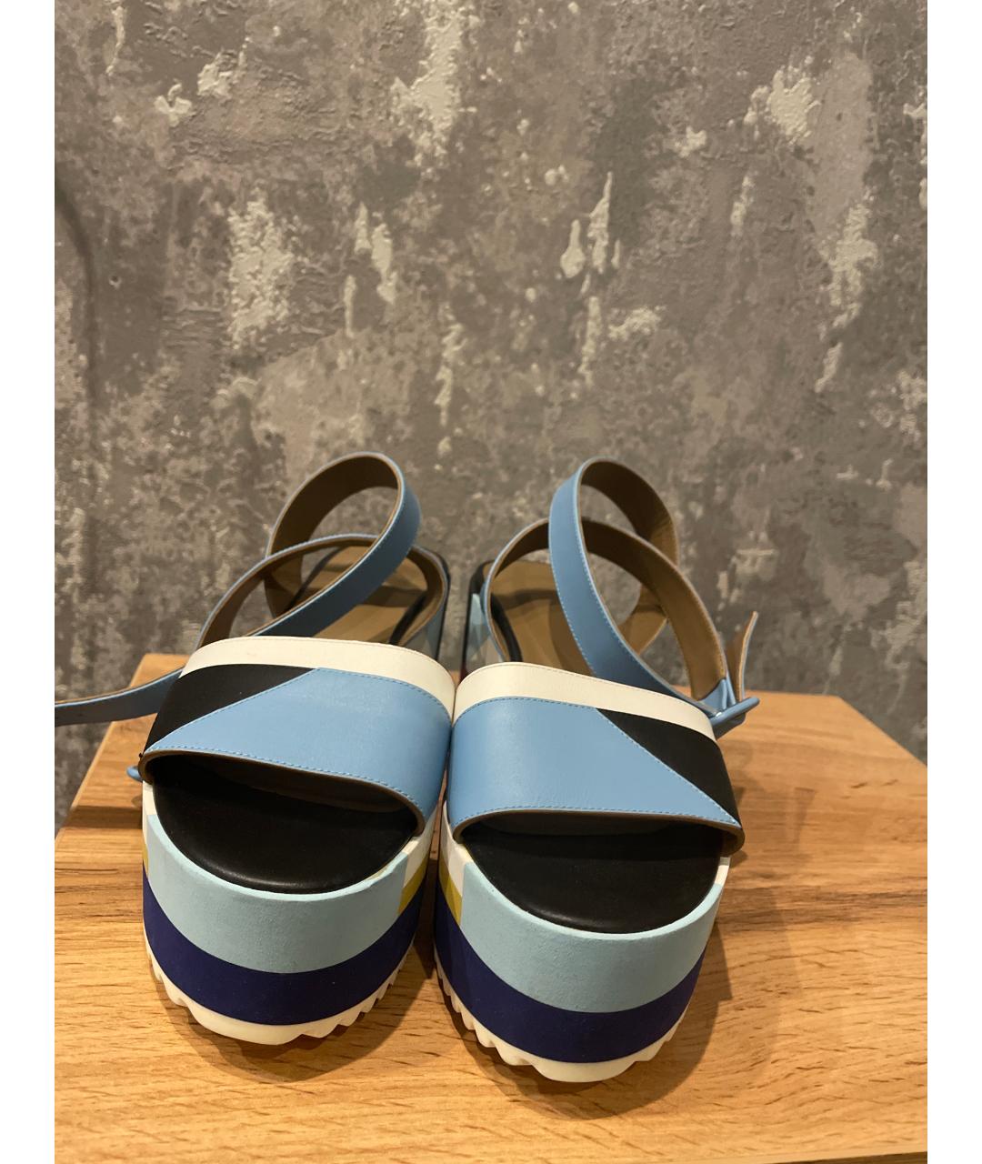 HERMES Мульти кожаные босоножки, фото 2