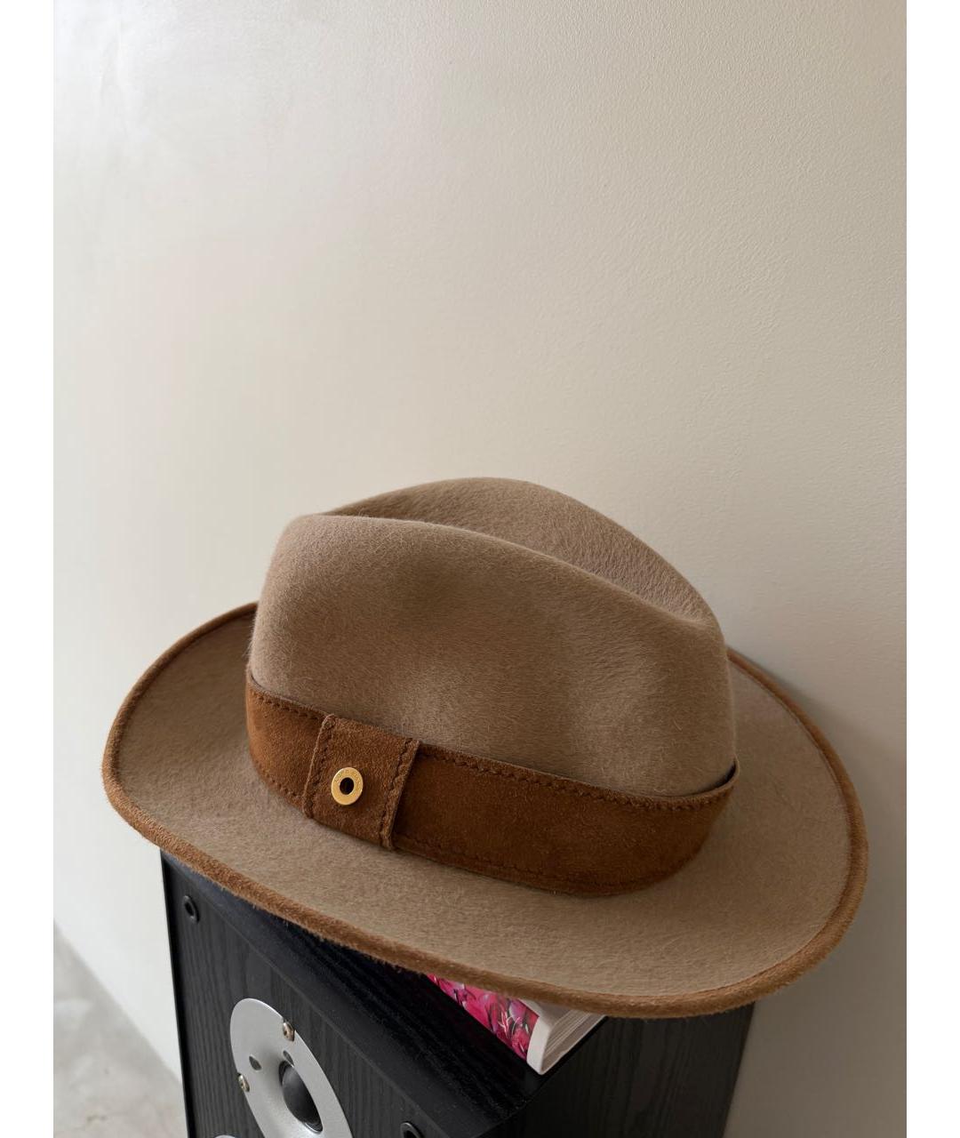 LORO PIANA Бежевая кашемировая шляпа, фото 2