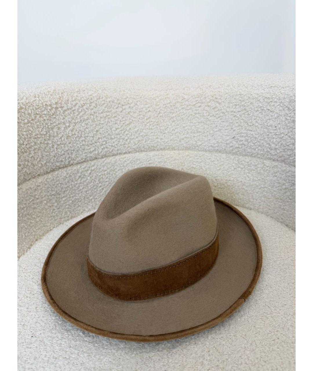 LORO PIANA Бежевая кашемировая шляпа, фото 2