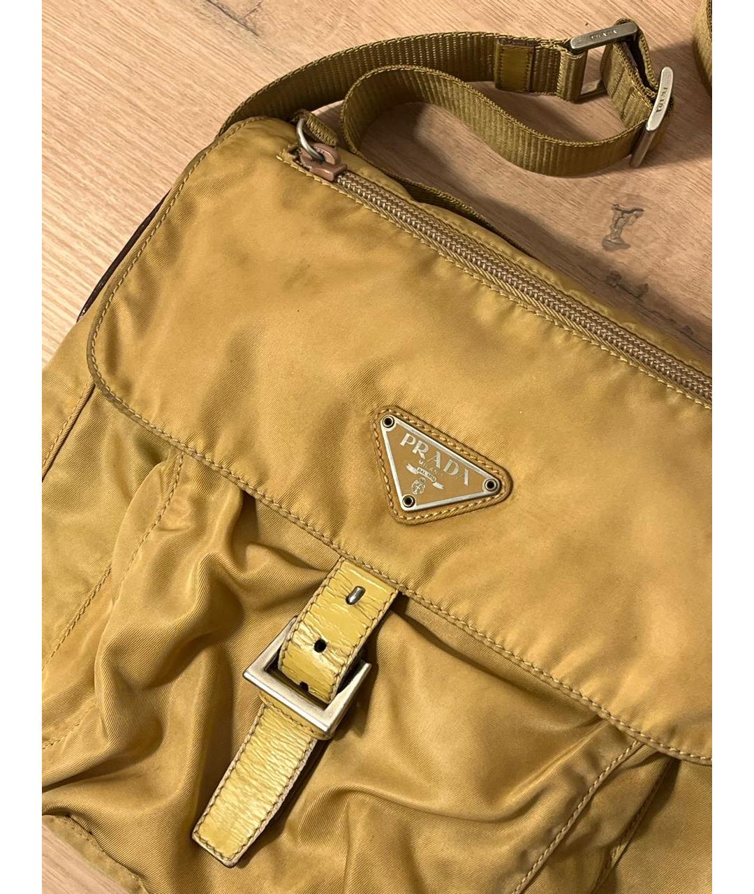 PRADA Золотая сумка на плечо, фото 2