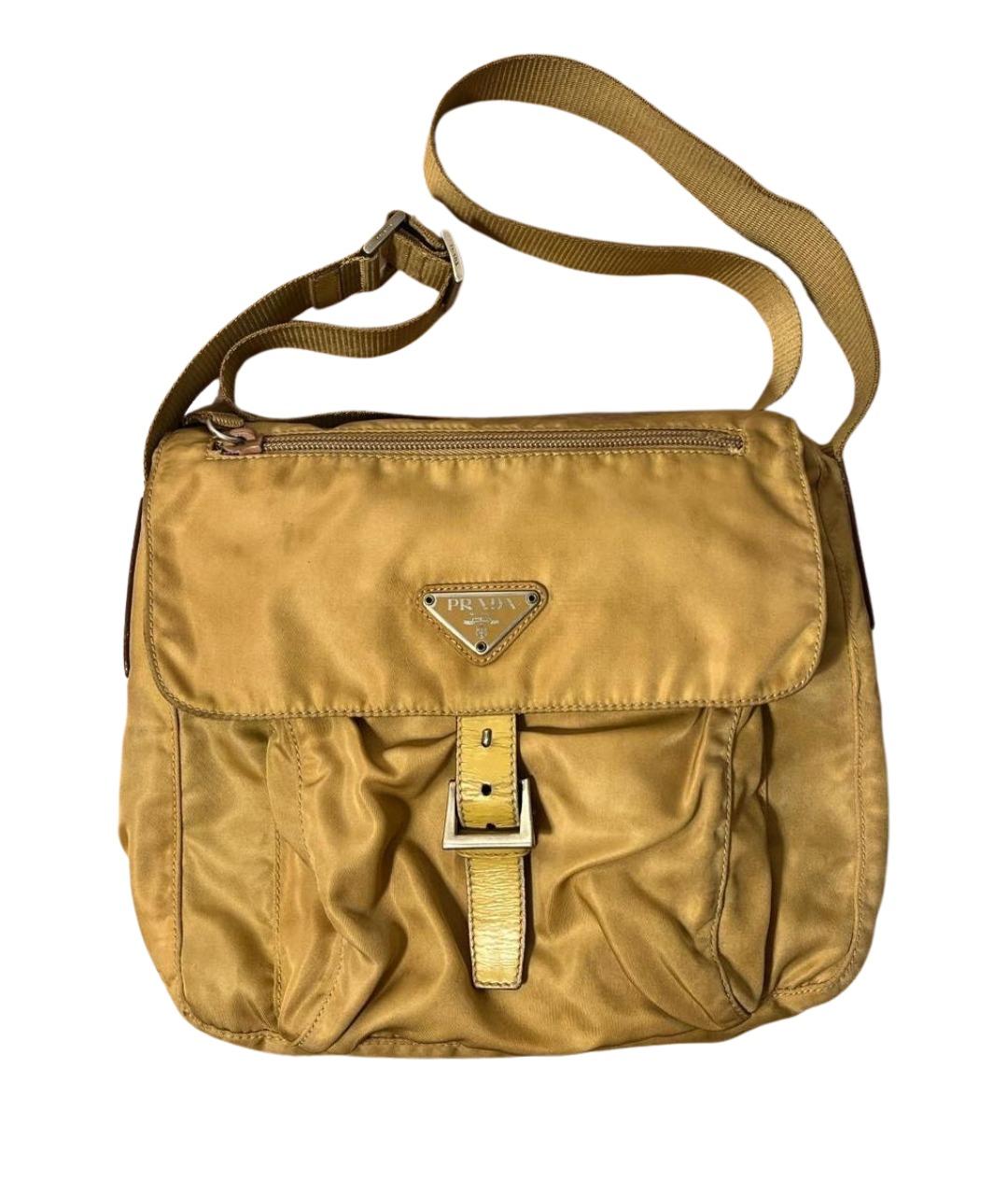 PRADA Золотая сумка на плечо, фото 1