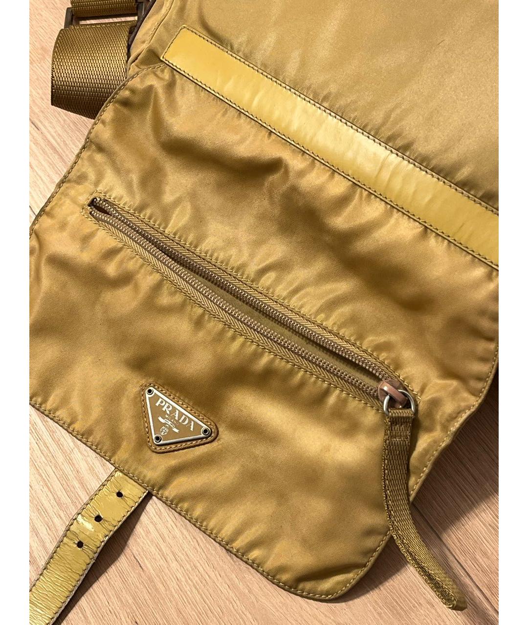 PRADA Золотая сумка на плечо, фото 3