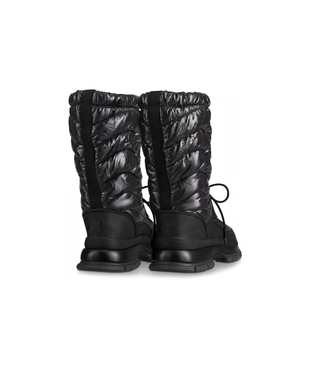 LOUIS VUITTON Черные высокие ботинки, фото 3