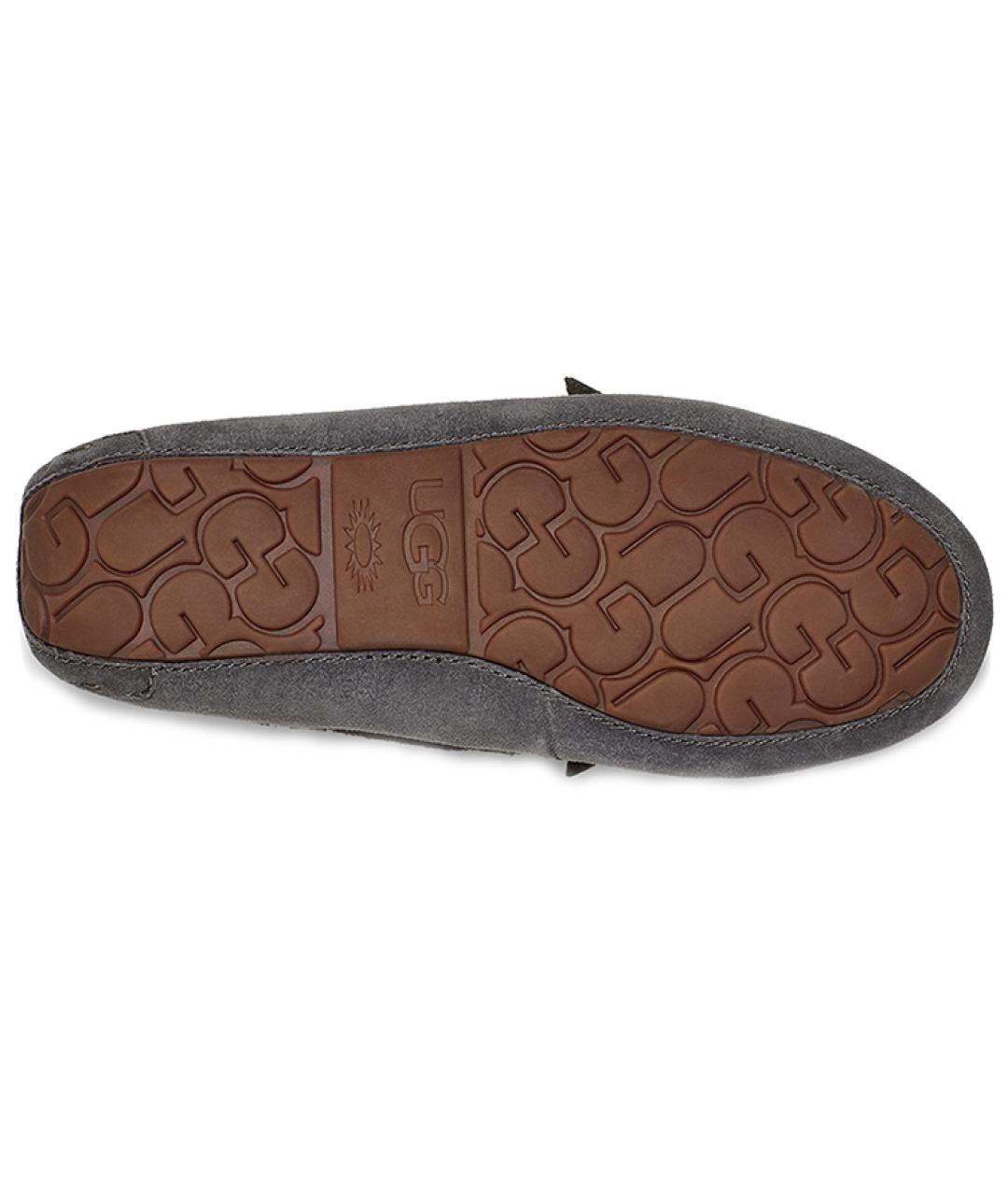 UGG AUSTRALIA Серые нубуковые лоферы, фото 6