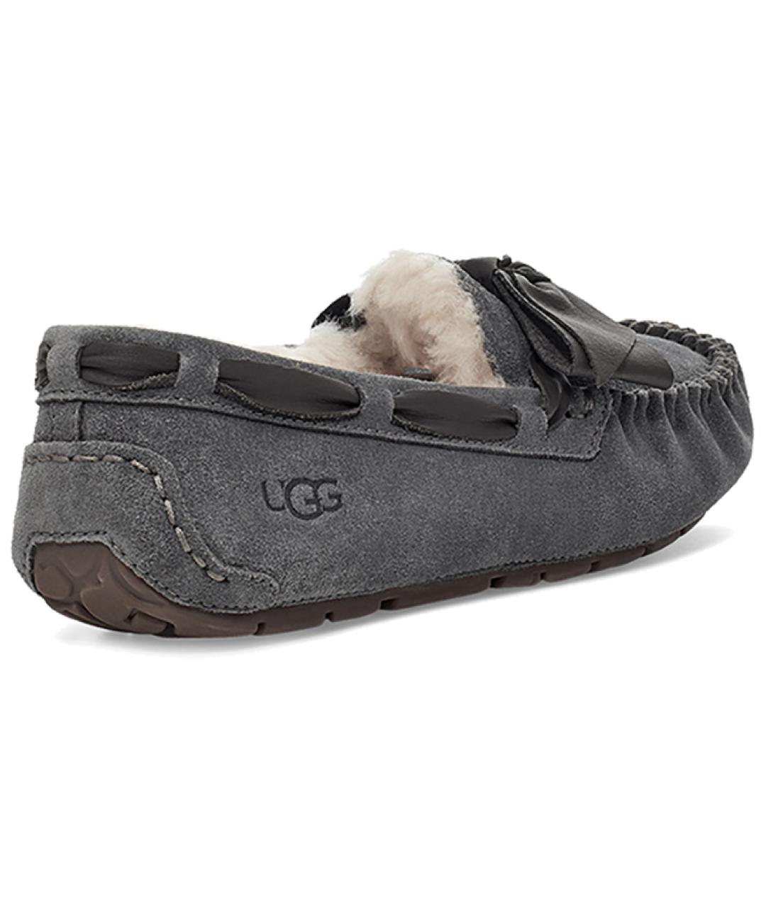 UGG AUSTRALIA Серые нубуковые лоферы, фото 4